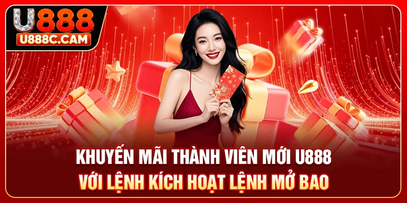 Khuyến mãi thành viên mới U888 với lệnh kích hoạt lệnh mở bao